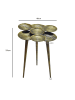FineBuy Beistelltisch in Gold / Aluminium / 46x46x55