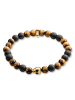 Thomas Sabo Armband Braun Totenkopf  in gold, braun