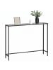 VASAGLE Konsolentisch Baris in Schwarz-Grau - (B)100 x (H)80 x (T)20 cm
