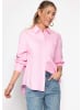SASSYCLASSY Leinen Hemdbluse in Rosa