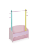 relaxdays Kinder-Kleiderständer in Bunt - (B)71 x (H)100,5 x (T)30 cm