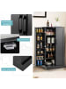 COSTWAY Küchenschrank 120cm in Schwarz