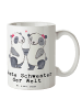 Mr. & Mrs. Panda Teetasse Panda Beste Schwester der Welt mit Spruch in Weiß