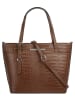 Cluty Handtasche echt Leder in cognac