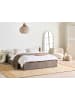 Beliani Doppelbett DINAN in Beige/Schwarz - (W) 149 x (H) 31 x (L) 214 cm