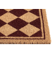 Beliani Fußmatte CARDONA in Beige/Braun - (W) 40 x (L) 60 cm