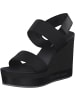 Calvin Klein Plateau-Sandaletten in BLACK