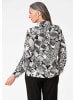 GOLDNER Bluse Bluse in schwarz / cremeweiß / gemustert