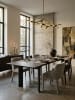 KADIMA DESIGN Esszimmertisch 180x95x77 cm Keramik Glas Esstisch , in Schwarz