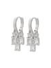 faina Women Dangle Earrings in Silver White