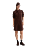 Marc O'Polo Samt-Hemdblusenkleid A-Shape in Black Cherry