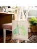 Mr. & Mrs. Panda Strandtasche Frosch Liebe ohne Spruch in Grau Pastell