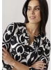 Aniston SELECTED Jerseykleid in schwarz-wollweiß-kiwigrün