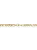 Adeliás Unisex Halskette – Figarokette aus Edelstahl 60 cm in gold