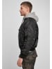 Brandit Brandit Herren Hooded MA1 Bomber Jacket in blk/gry