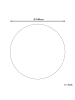 Beliani Geflochtener Teppich BUKSE in Beige/Schwarz - (W) 140 x (H) 0.7 x (L) 140 cm