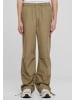 Urban Classics Urban Classics Wide Poplin Pants in khaki