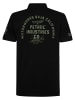 Petrol Industries Piqué-Poloshirt Suspensión in Schwarz