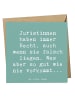 Mr. & Mrs. Panda Deluxe Karte Spruch Juristin Recht mit Spruch in Meeresbrise