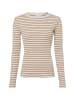 Vila Langarmshirt VIAmeline in ecru braun - 0002