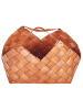 Beliani Korb QARA in Braun - (W) 40 x (H) 42 x (L) 27 cm