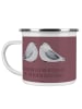 Mr. & Mrs. Panda Camping Emaille Tasse 9. Hochzeitstag Keramikho... in Kaffa Coffee