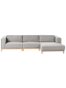 Beliani 4-Sitzer Sofa VENG in Grau - (W) 347 x (H) 84 x (L) 156 cm