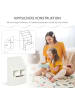 HOMCOM Kinderbücherregal in Weiß 60L x 29,9B x 90H cm