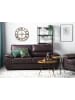 Beliani 3-Sitzer Sofa VOGAR in Braun/Schwarz - (W) 195 x (H) 90 x (L) 74 cm