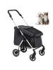 Pawhut Hundewagen 80L x 48,5B x 106H cm