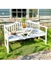 Butlers Gartenbank BANQUETTE in Weiß