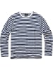 Brandit Longsleeve "Jerseyshirt Stripe Longsleeve" in Blau