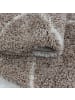 KADIMA DESIGN Teppich Hochflor Shaggy Skandi-Muster Polypropylen Wohnzimmer in Beige