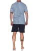NORMANN Kurzarm Schlafanzug Shorty Pyjama 126 105 90 554 in hellblau