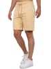 Reichstadt Herren Regular Fit Shorts Marken-Stick in Beige