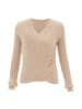 NAEMI Damen Strickpullover in Beige