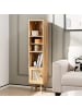 COSTWAY Hochschrank Rattan 29,5x29,5x137cm in Beige