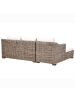 Beliani Gartensofa VALLETRI in Grau - (W) 155 x (H) 85 x (L) 223 cm