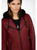 Ricano Damen Lederjacke in modernem Bordeaux Rot