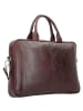 Dermata Aktentasche Leder 39 cm Laptopfach braun
