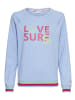 Kangaroos Sweatshirt in hellblau-pink