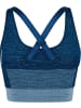 Hummel Sport-BH "Clea Seamless Sports Top" in Blau