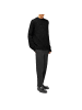 Jil Sander Schwarz Alpaka Leder Sweatshirt
