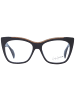 Yohji Yamamoto Unisex Optische Fassungen Schmetterling Braun