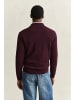 Gant Strickpoloshirt in aubergine - 0003
