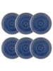 Butlers Butlers Teller SUMATRA 6er-Set in Blau