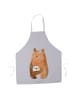 Mr. & Mrs. Panda Schürze Bär Liebesbrief ohne Spruch in Grau Pastell