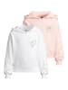 Urban Classics Urban Classics Hoody 2 Pack - langarm - Heart & Bow Hoody in white+pink