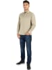 normani Herren Langarm Poloshirt mit passender Baseballkappe in Beige