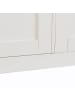 ABRIHOME Sideboard in Weiß mit 4 Türen 2 Schubladen Goldenen Griffen 160x40x80 cm
